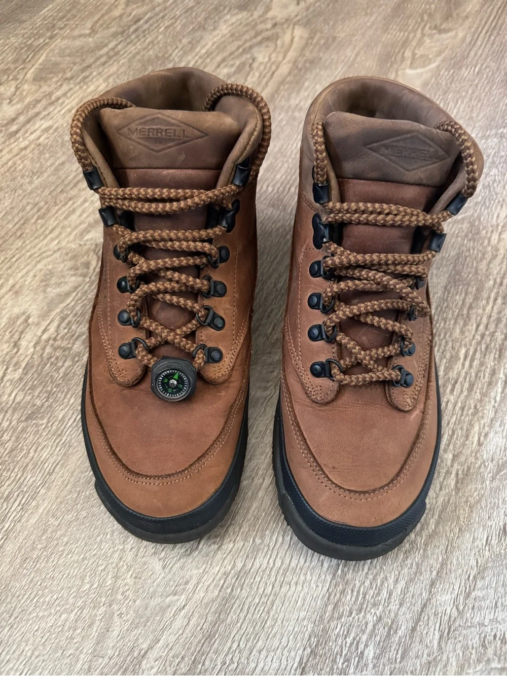 Vintage Merrell Shelburne WTC+ Waterproof Leather Hiking Boots Women's 8.5